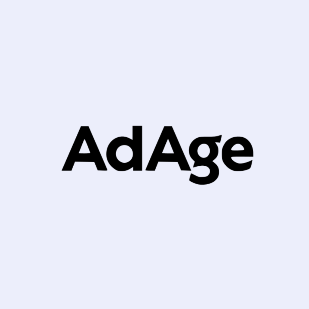 Logo of AdAge in bold typography on a light background.